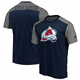 Colorado Avalanche Fanatics Branded Big & Tall Iconic T-Shirt Navy Heathered Gray,baseball caps,new era cap wholesale,wholesale hats